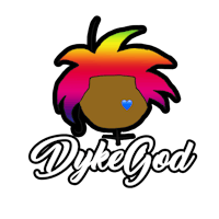 the logo for dyke god